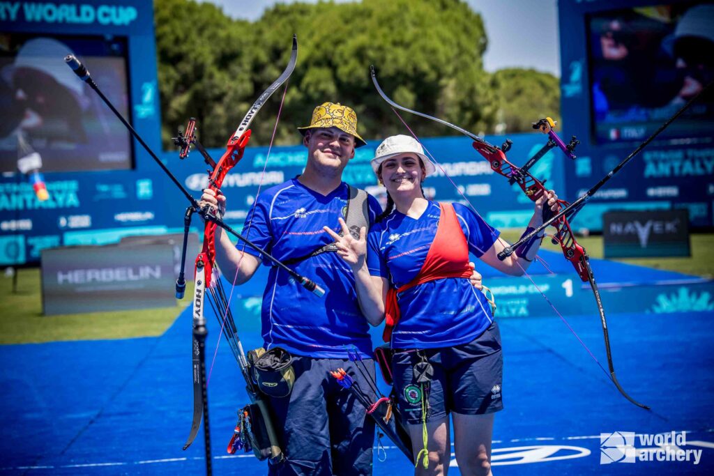 Matteo Borsani e Roberta Di Francesco dopo la vittoria ad Antalaya