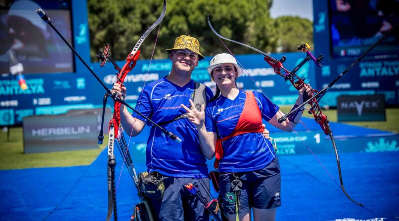 Matteo Borsani e Roberta Di Francesco dopo la vittoria ad Antalaya